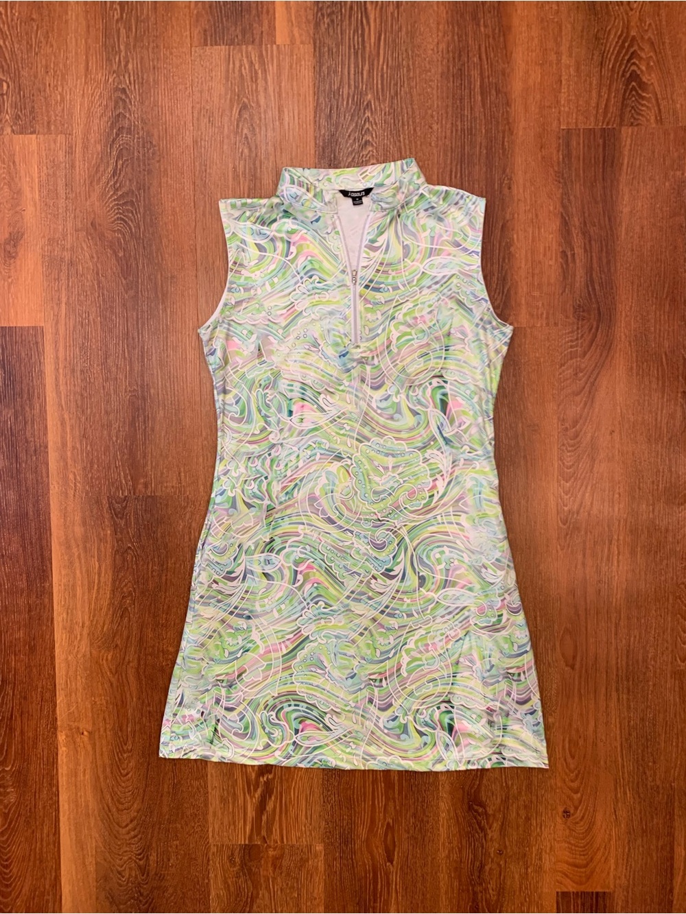 ACEGOLFS Paisley Swirl Golf Tennis Pickleball Dress Size M Activewear Sleeveless - Picture 7 of 12